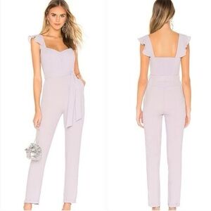Superdown Lilac Ruffle Jumpsuit